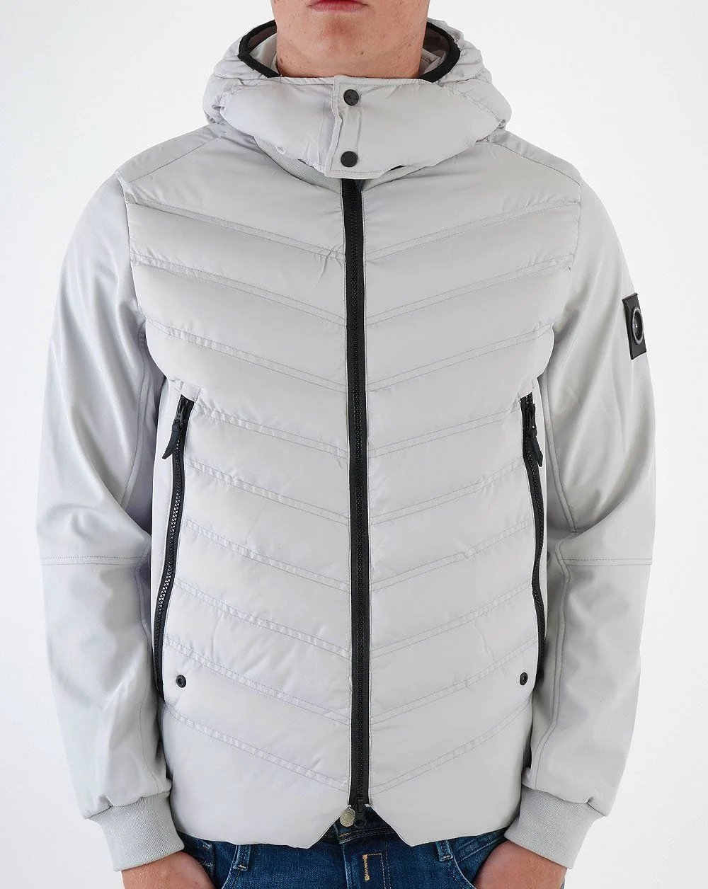 Marshall Artist Takeda Hybrid Jacket Grey - Image 4