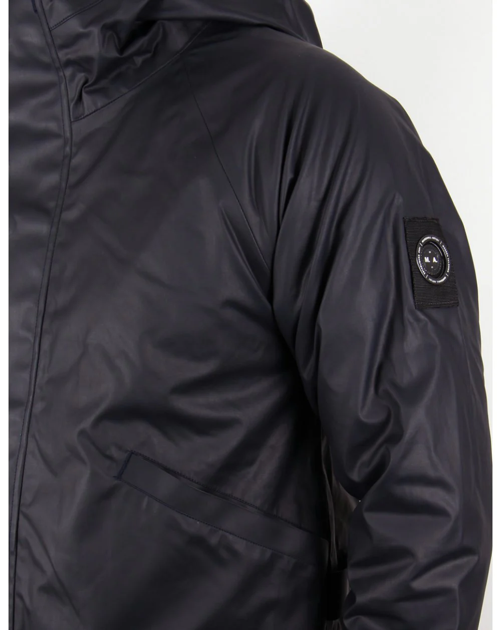 Marshall Artist Technical Hooded Mac Navy Blue - Image 4