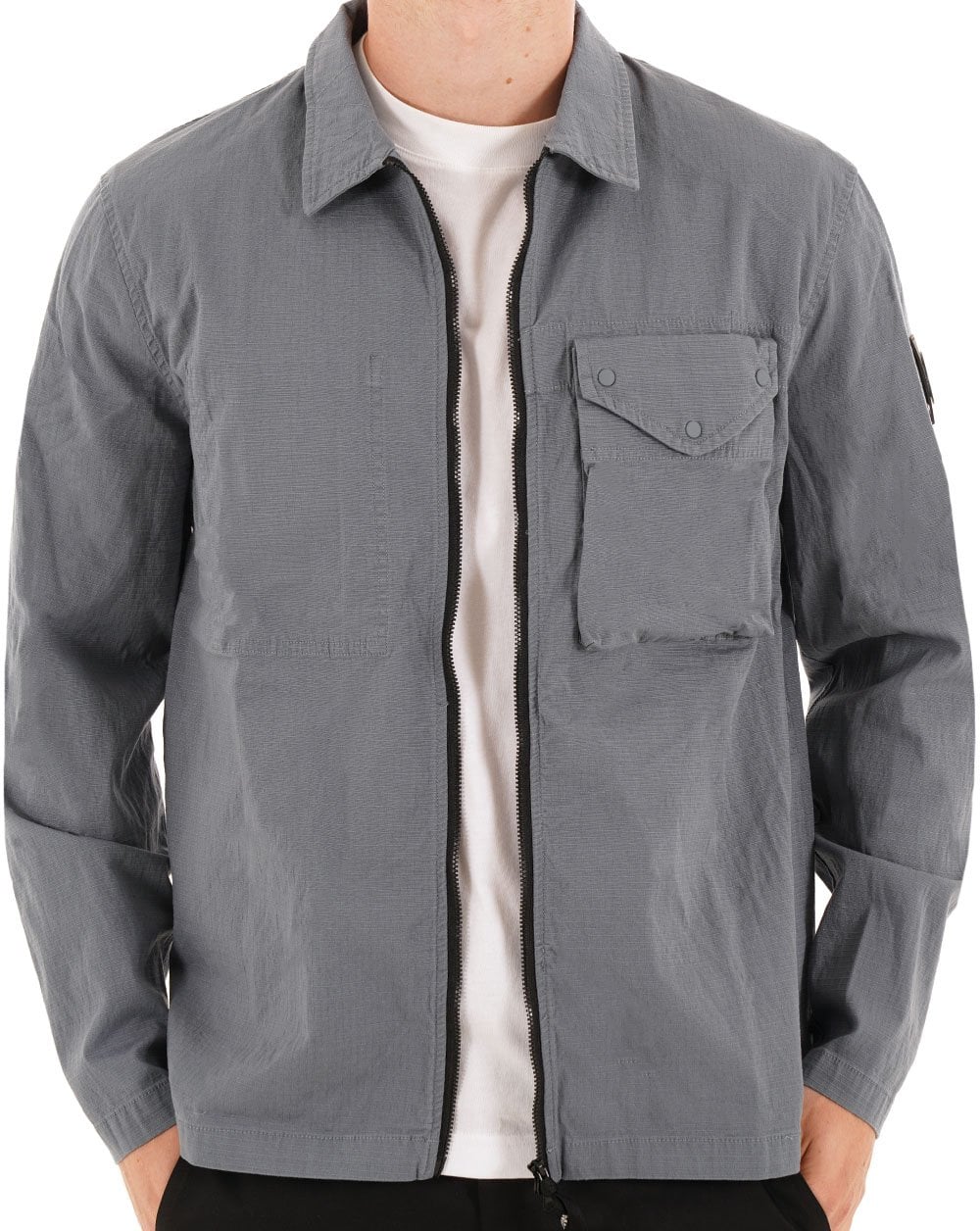 Marshall Artist Vena Overshirt Airforce Blue - Image 2