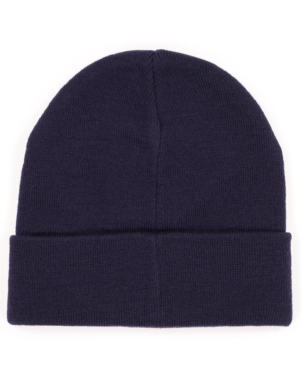 Marshall Artist Woven Badge Knit Beanie Navy - Image 3