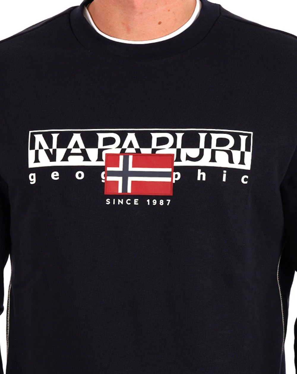 Napapijri Aylmer Winter Crew Sweat Navy Blue - Image 2