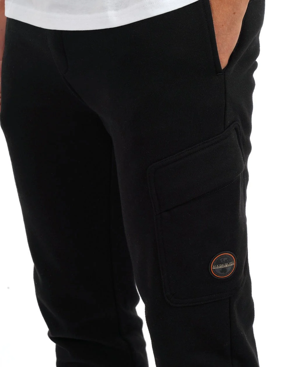 Napapijri Badge Cargo Pant Black - Image 2