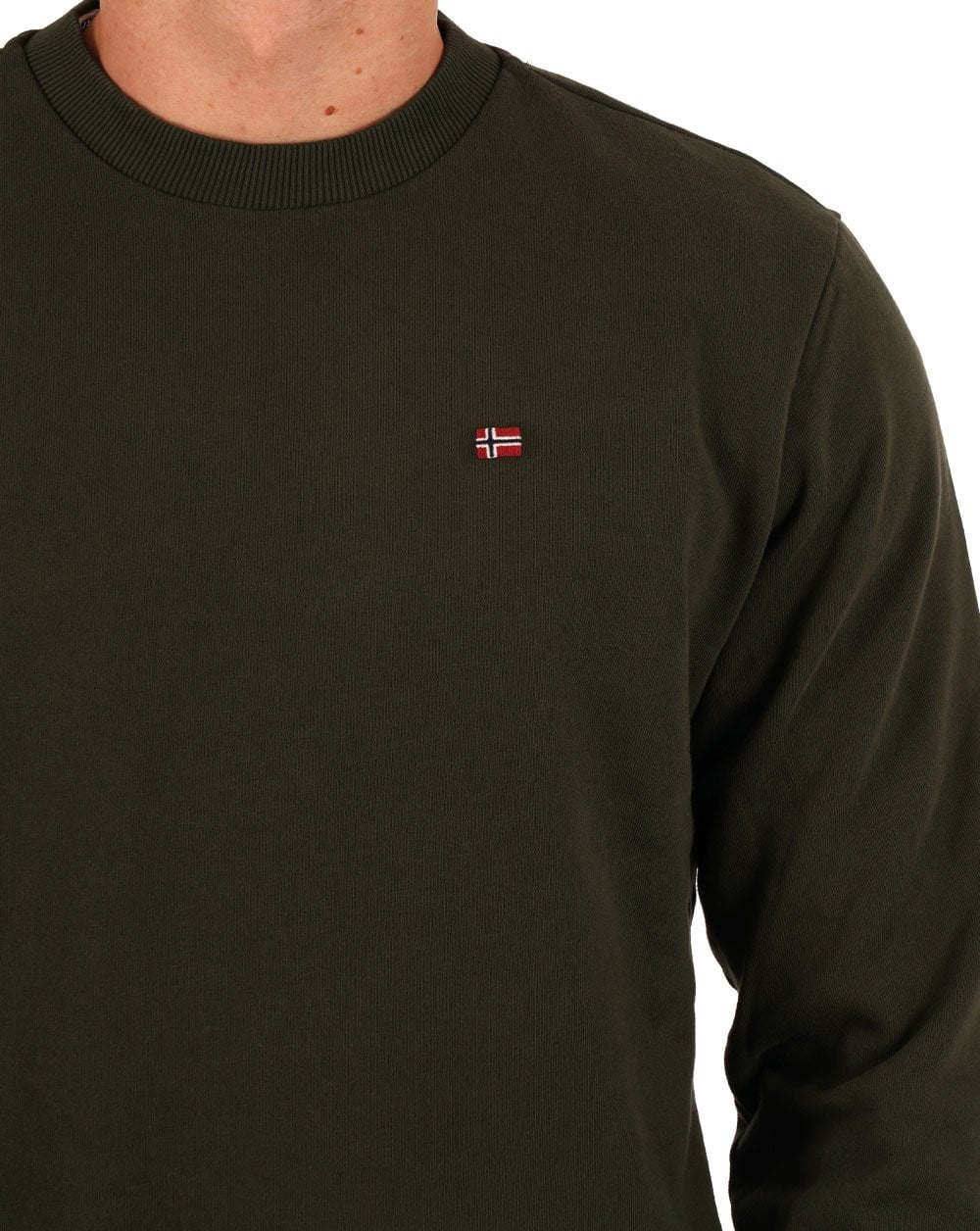 Napapijri Balis Crew Sweatshirt Green Depths - Image 2
