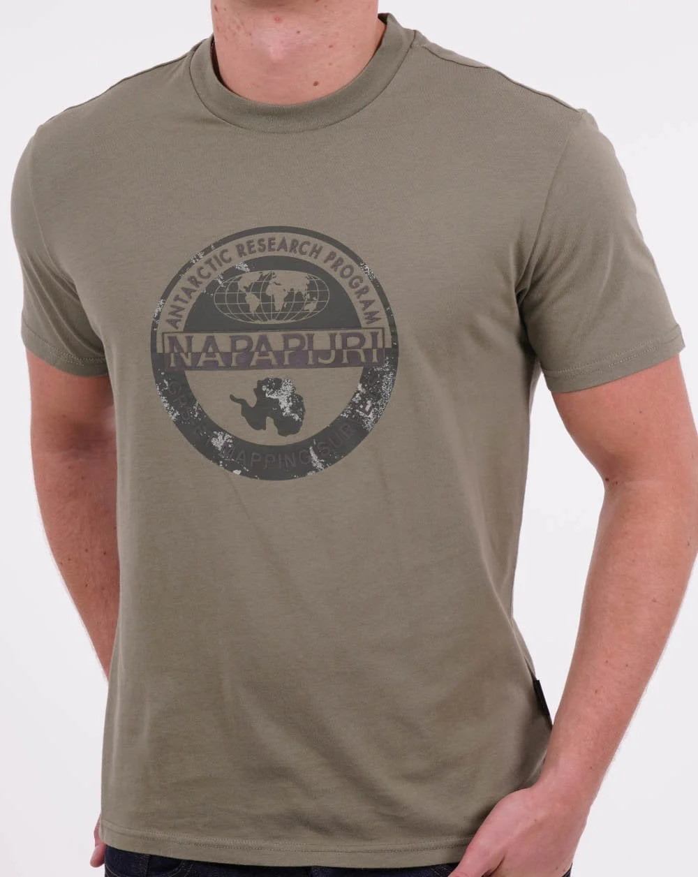 Napapijri Bollo T Shirt Green - Image 3