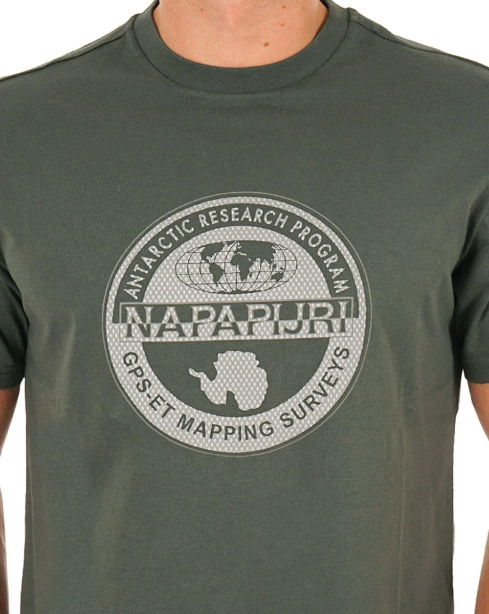 Napapijri Bollo T Shirt Green Urban - Image 2