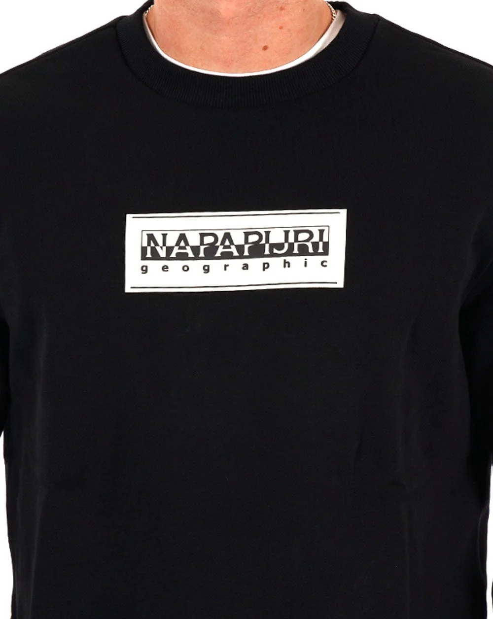 Napapijri Box Logo Sweatshirt Black - Image 2