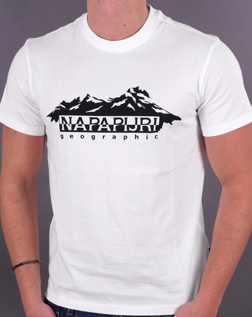Napapijri Racing T Shirt Bright White - Image 3
