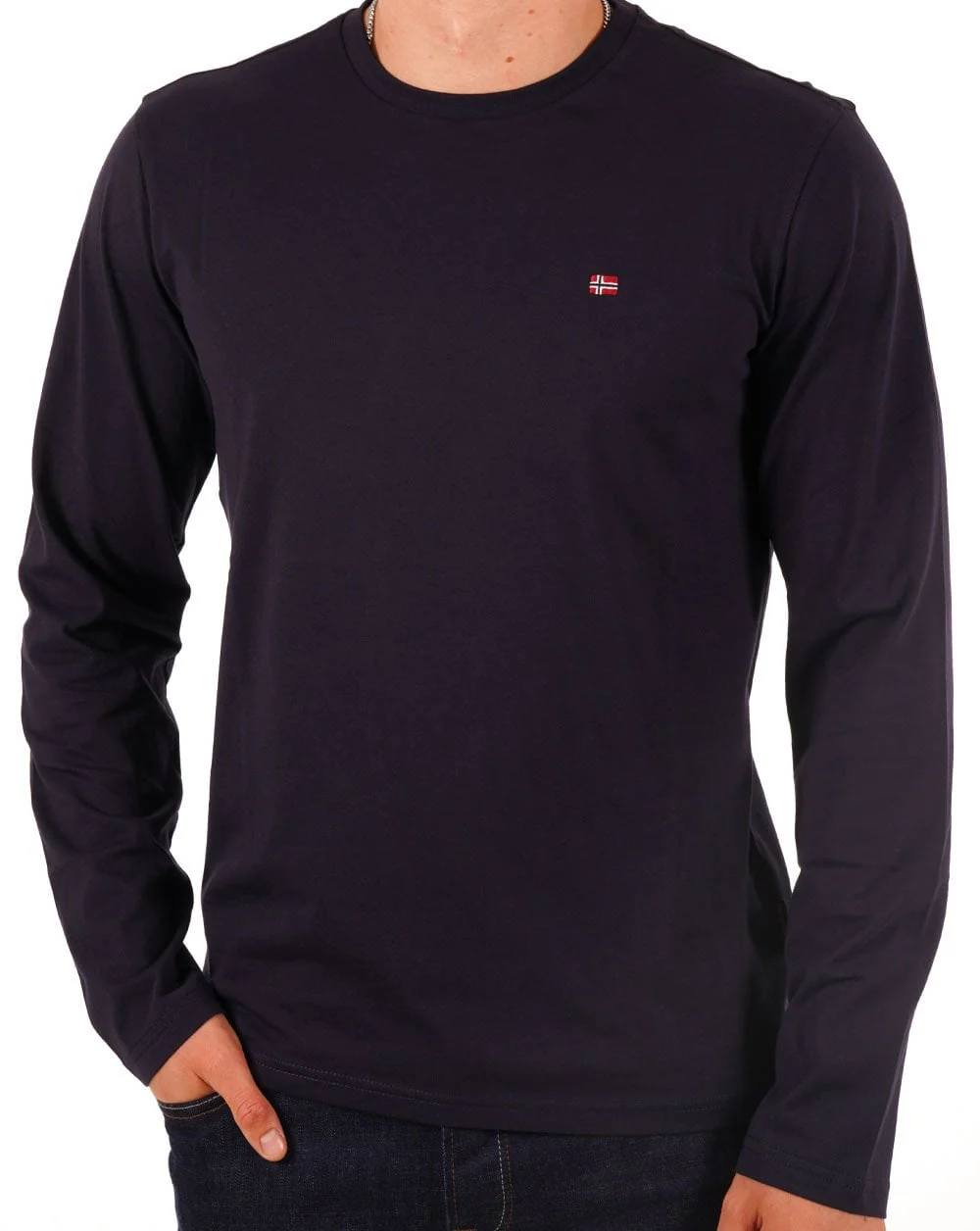 Napapijri Salis LS T-shirt Navy Blue