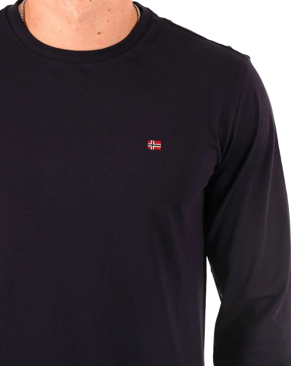 Napapijri Salis LS T-shirt Navy Blue - Image 2