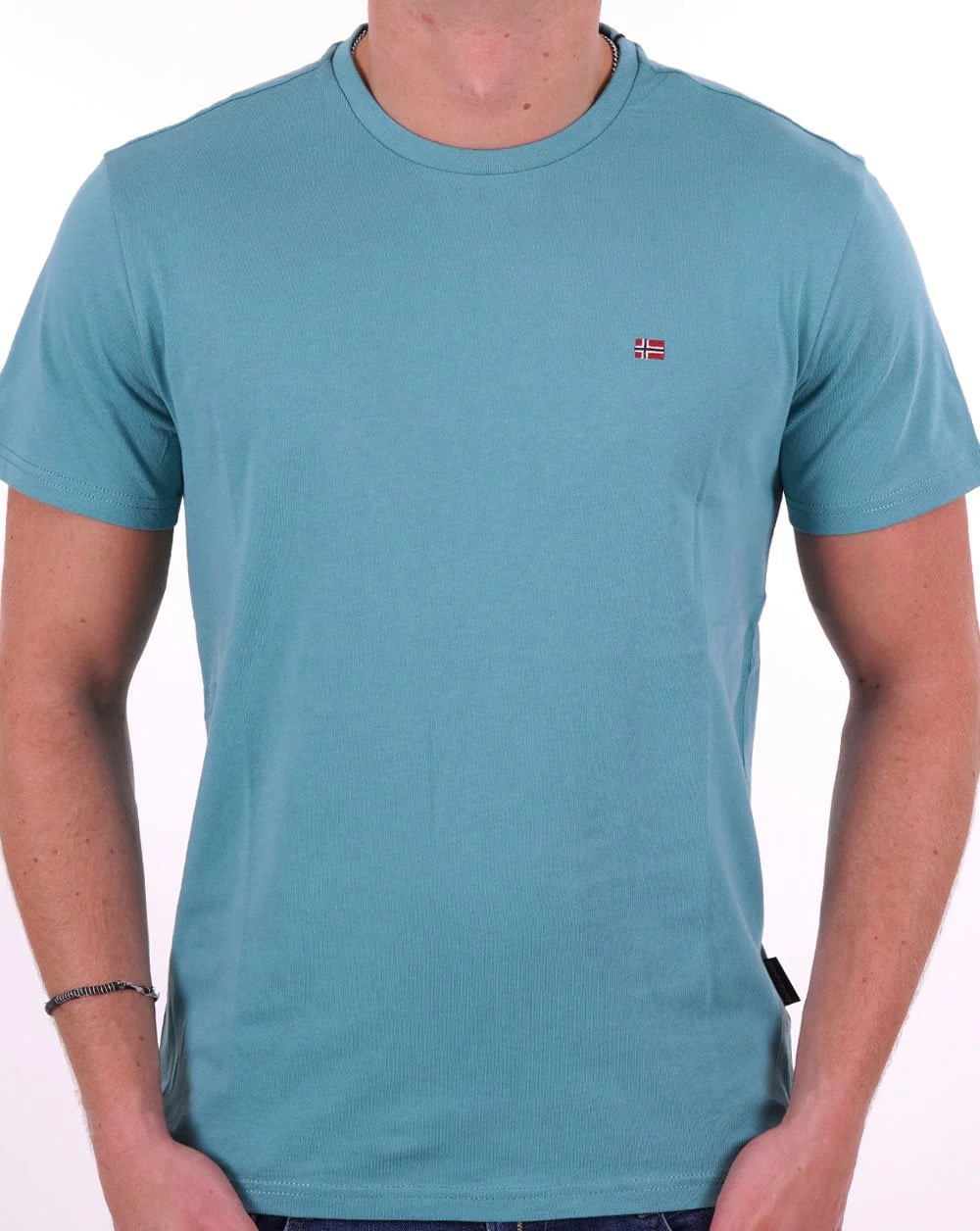Napapijri Salis T Shirt Bristol Blue - Image 3