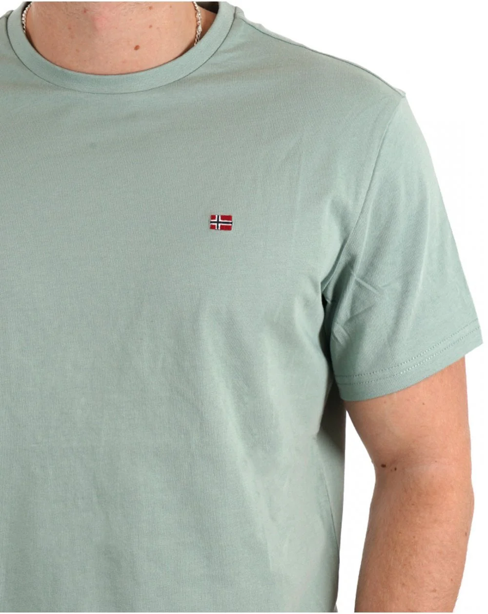 Napapijri Salis T Shirt Green Military - Image 2