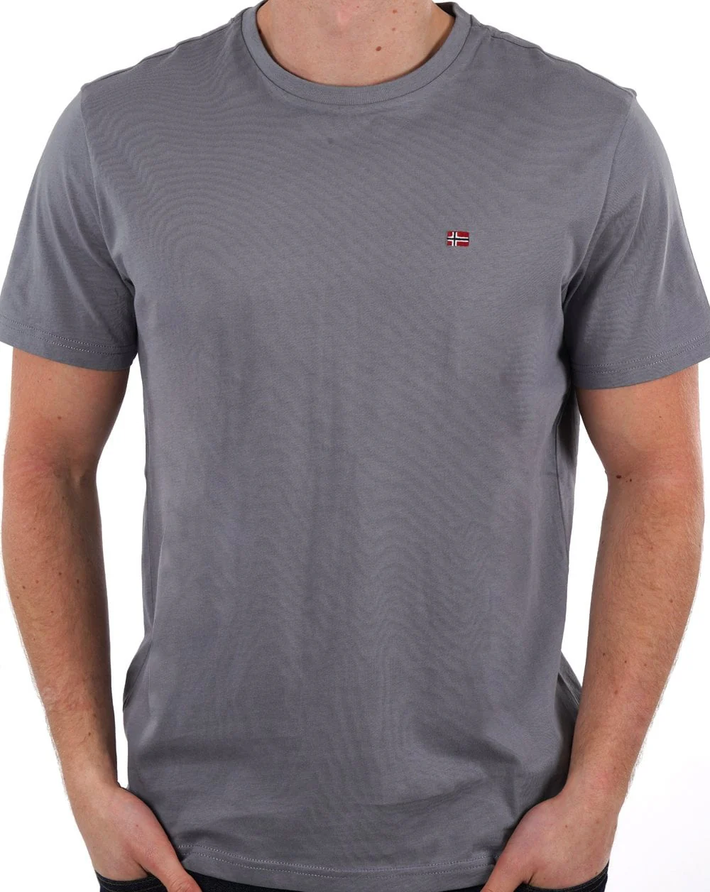 Napapijri Salis T Shirt Grey - Image 3
