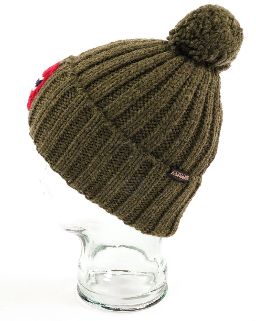 Napapijri Semiury Bobble Hat Dark Green - Image 2