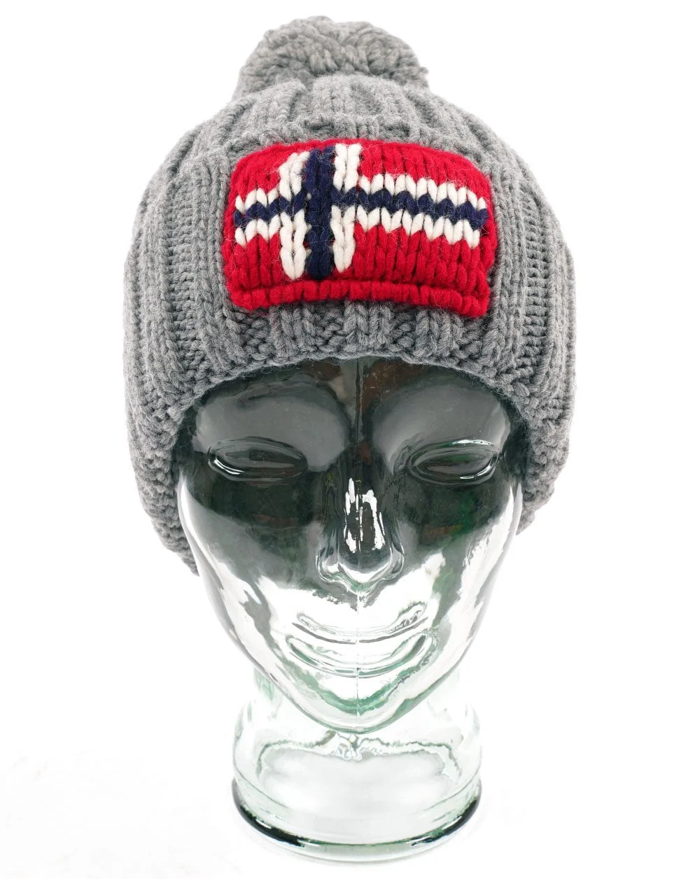 Napapijri Semiury Bobble Hat Mid Grey Marl