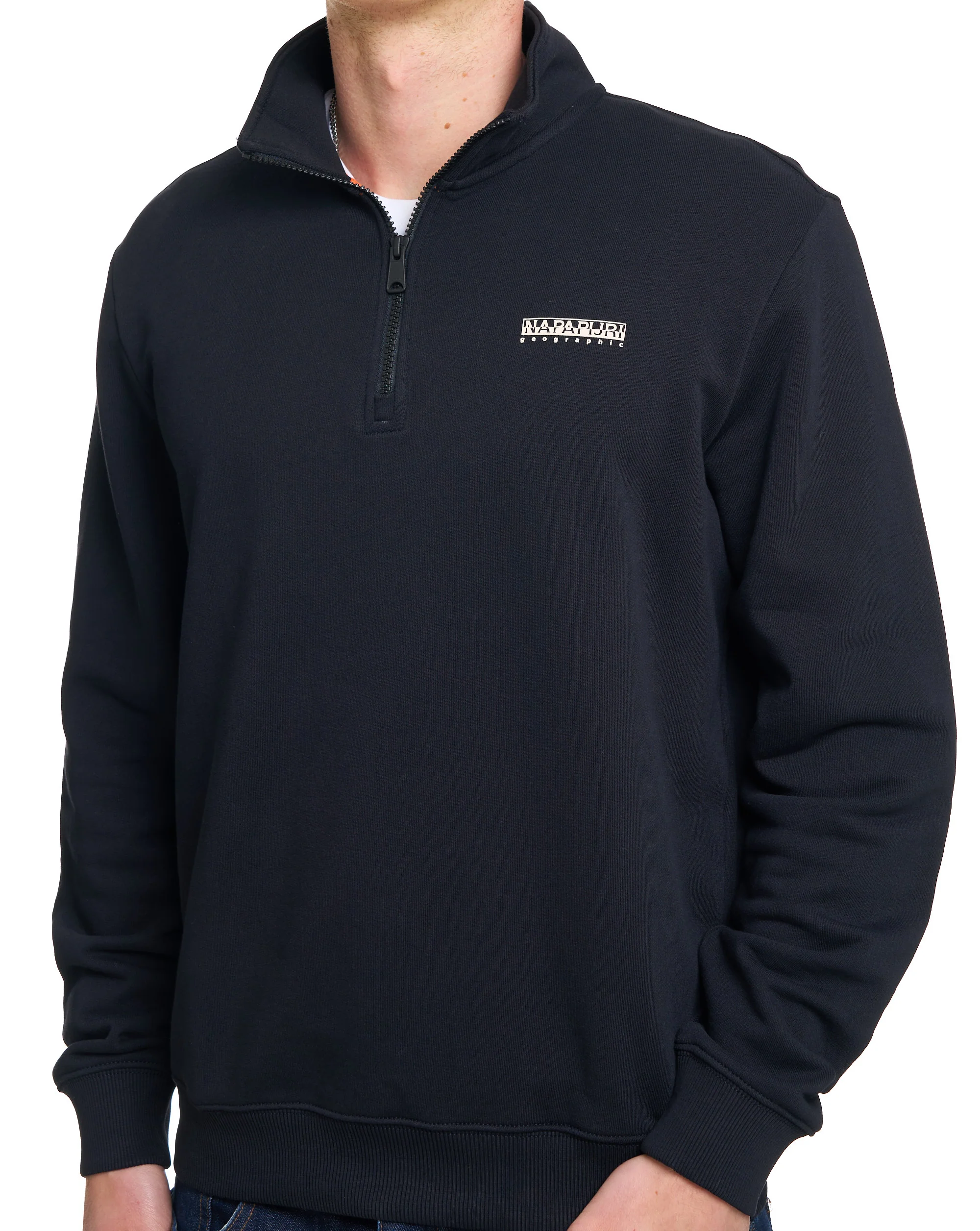 Napapijri Small Box Half Zip Sweat Black