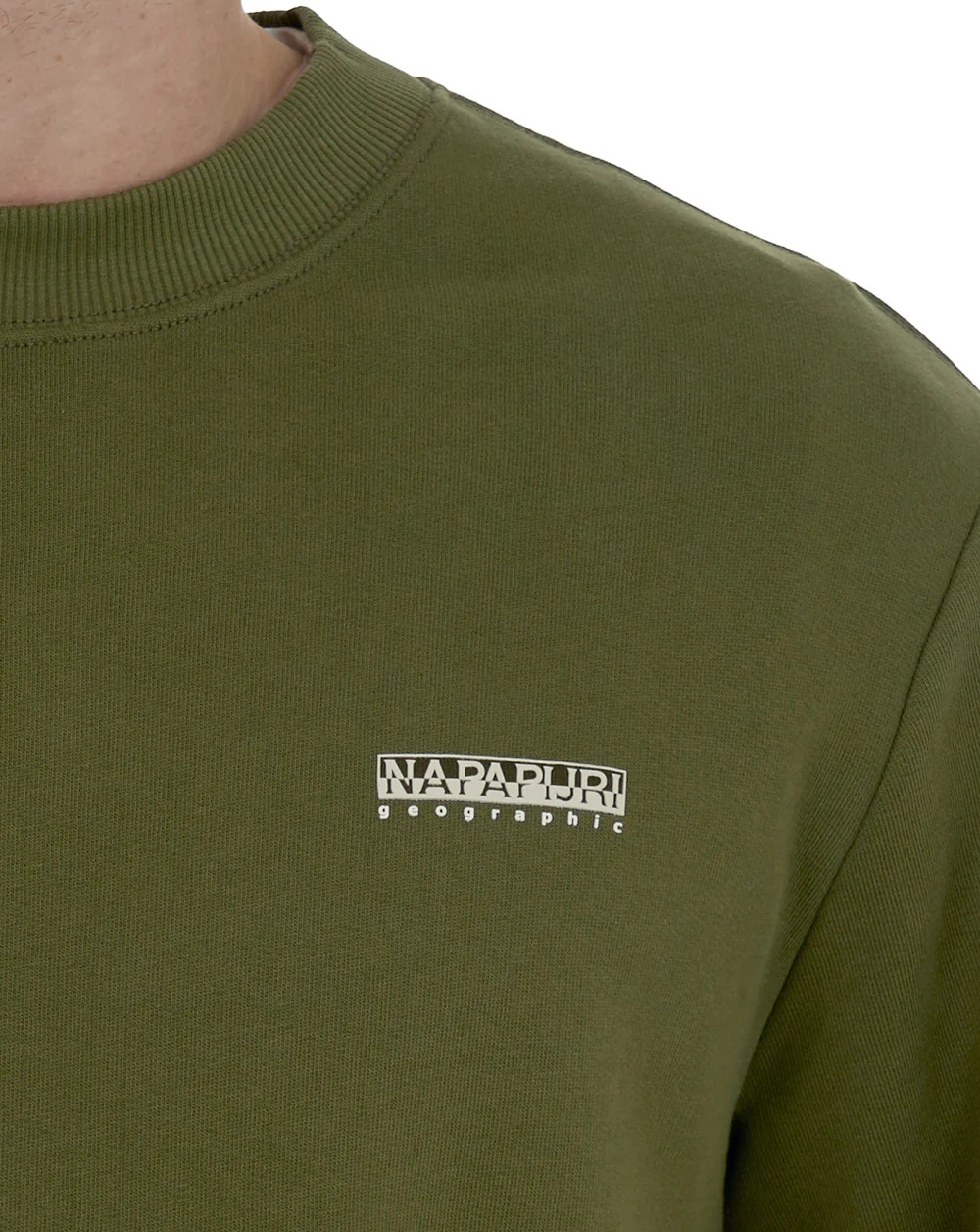 Napapijri Small Box Sweatshirt Dark Olive - Image 3