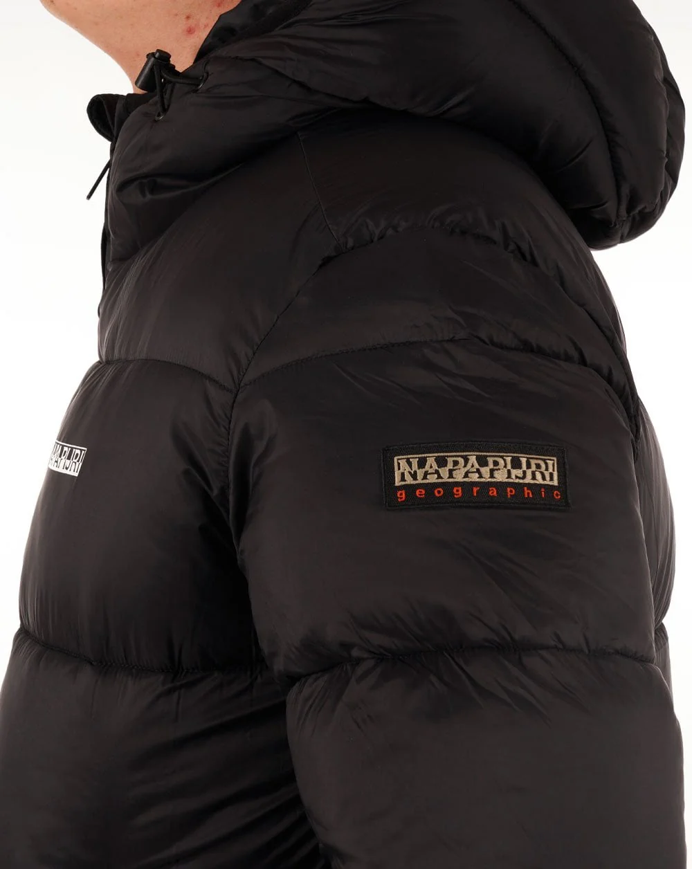 Napapijri Suomi Hooded Puffer Jacket Black - Image 2