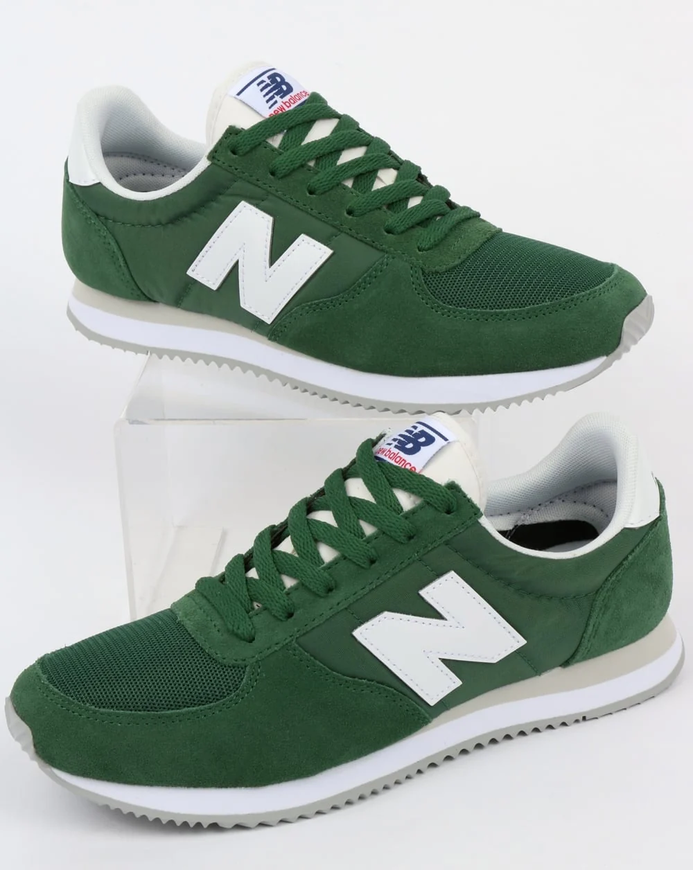 New Balance 220 Trainers Forest Green/White