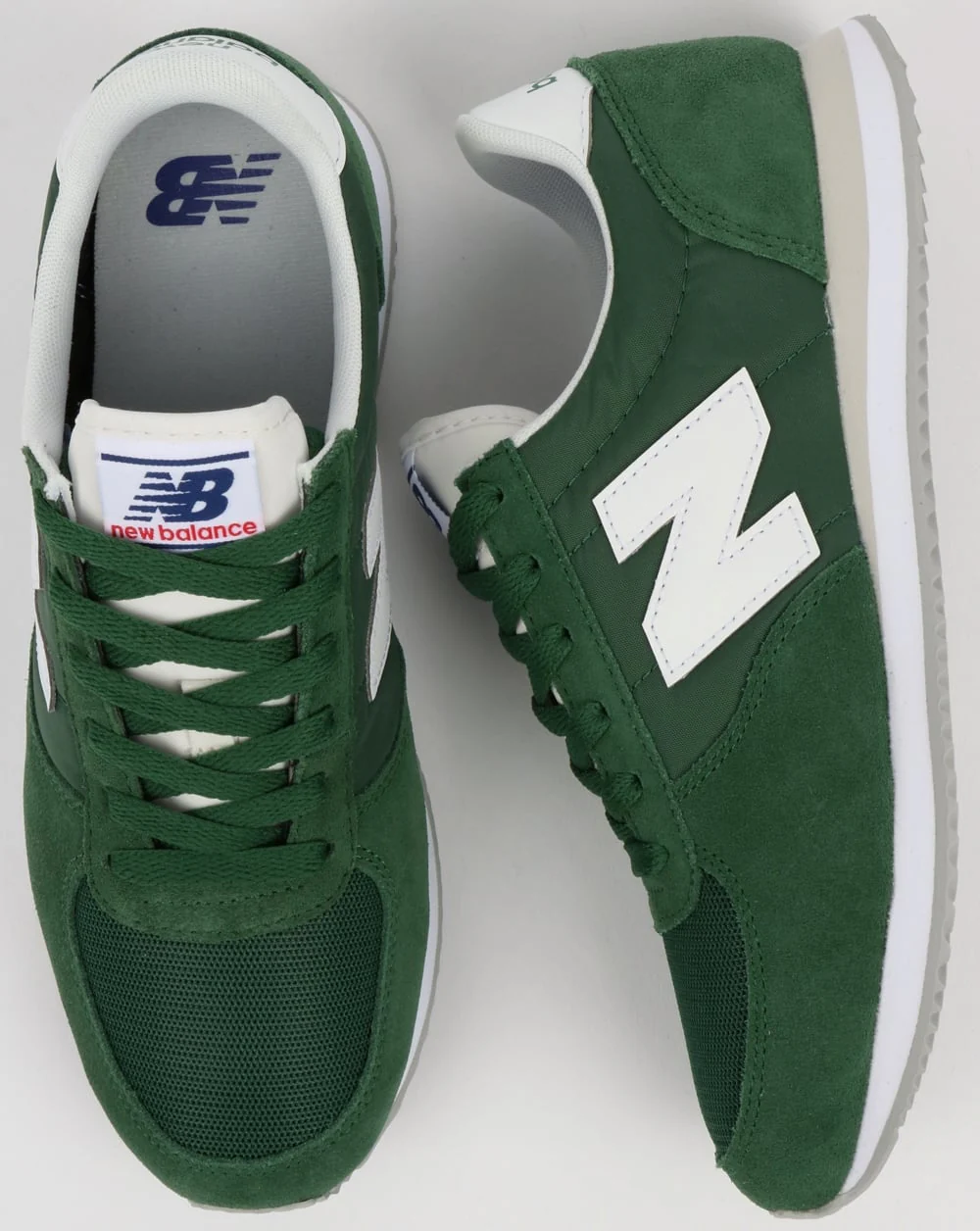 New Balance 220 Trainers Forest Green/White - Image 2