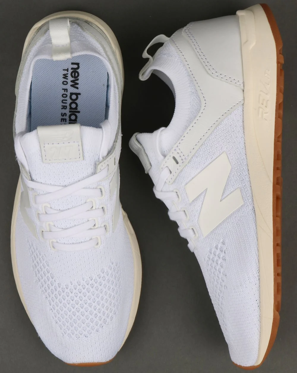 New Balance 247 Decon Trainers White/White - Image 2