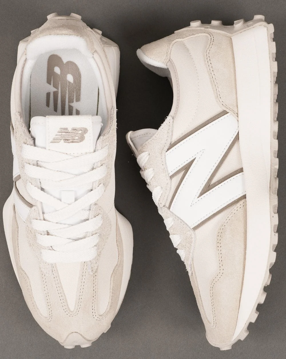 New Balance 327 Trainer Timberwolf/White - Image 4
