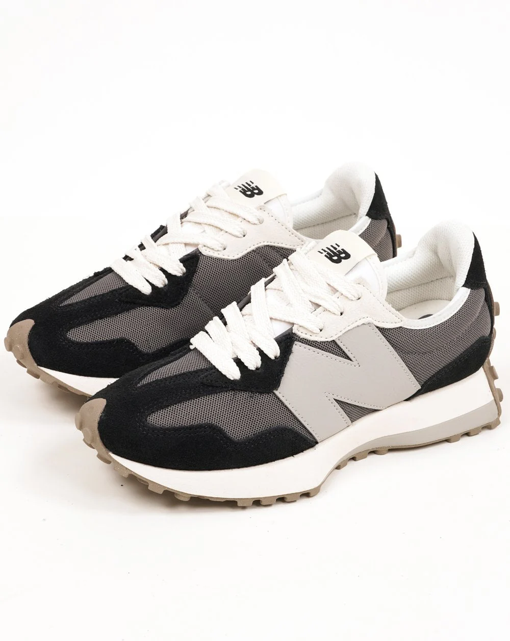 New Balance 327 Trainers Black/Grey - Image 2