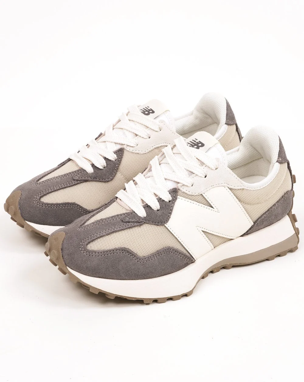 New Balance 327 Trainers Castlerock/White - Image 2