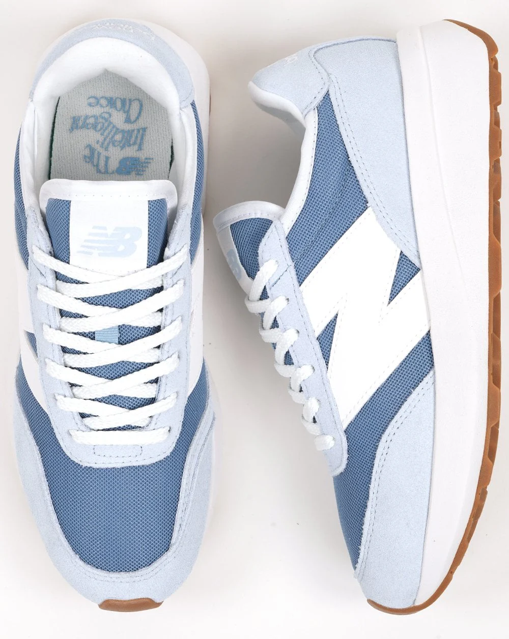 New Balance 370 Trainers Ice Blue - Image 4