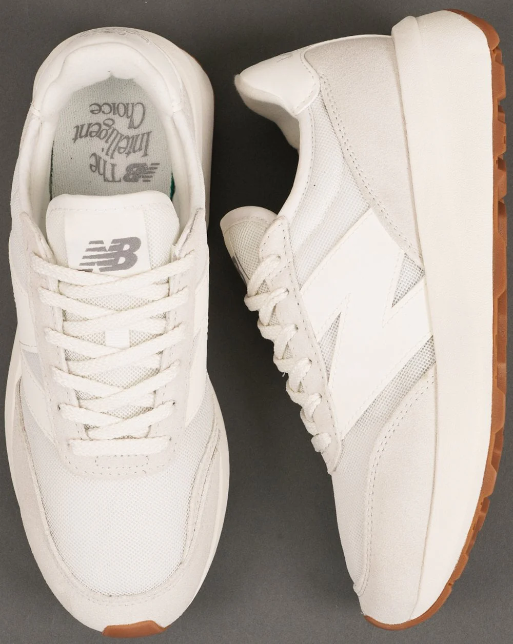 New Balance 370 Trainers Sea Salt/Reflection - Image 4