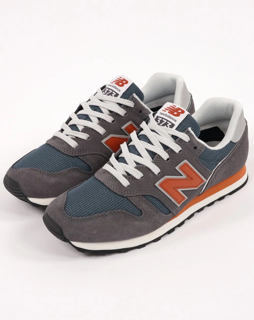 New Balance 373 Trainer Dark Grey/Orange - Image 2