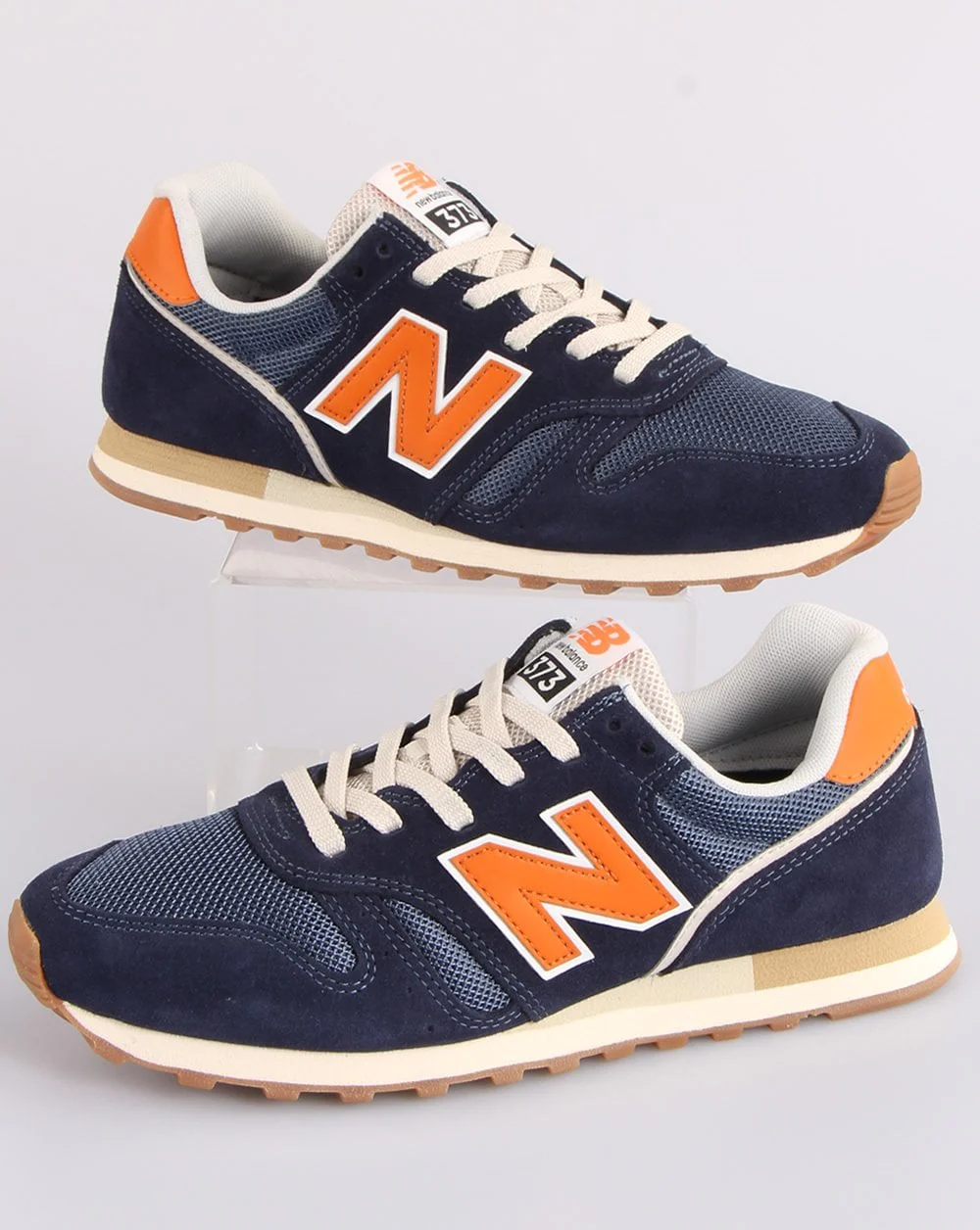 New Balance 373 Trainer Navy/Orange