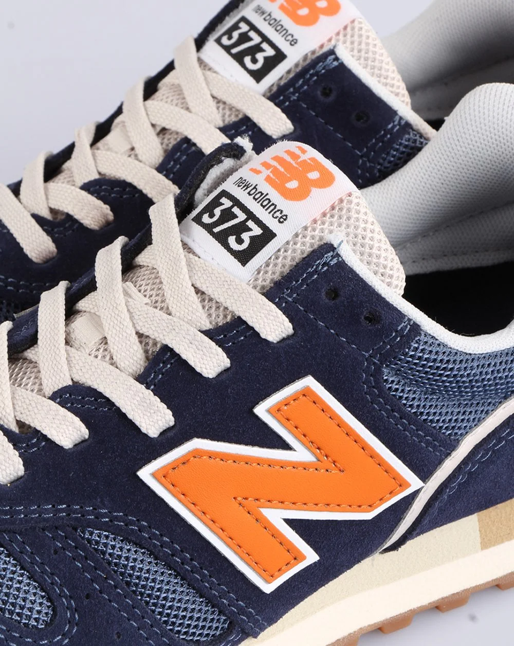 New Balance 373 Trainer Navy/Orange - Image 4