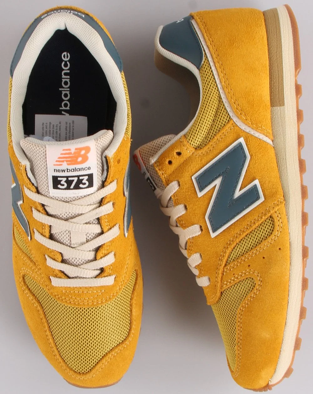 New Balance 373 Trainer Yellow/Blue - Image 2