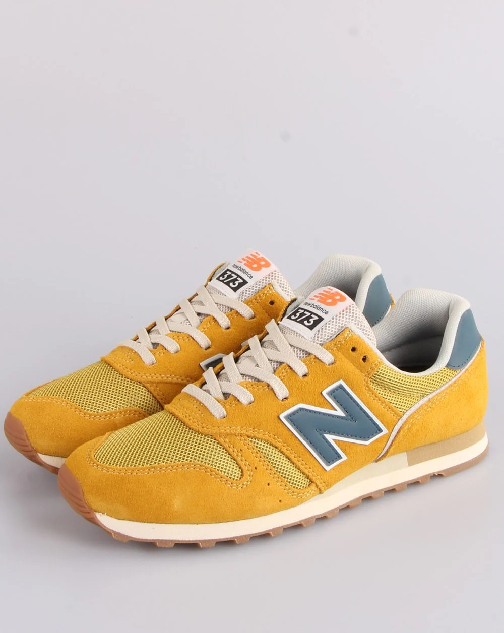 New Balance 373 Trainer Yellow/Blue - Image 3