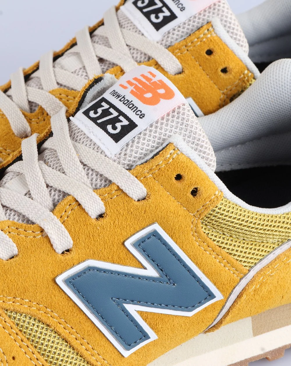 New Balance 373 Trainer Yellow/Blue - Image 4