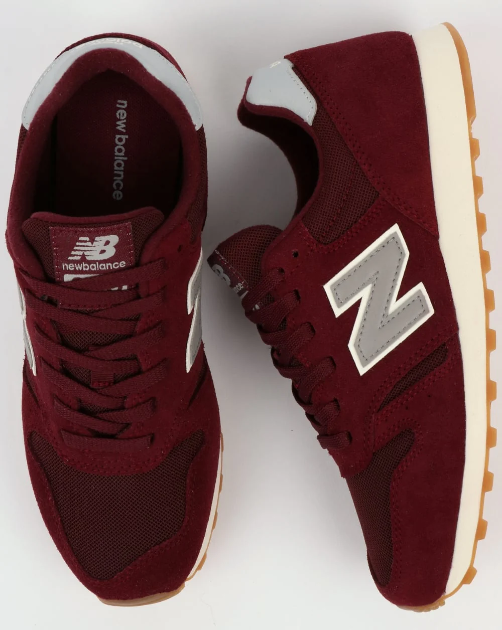 New Balance 373 Trainers Burgundy/Grey - Image 2