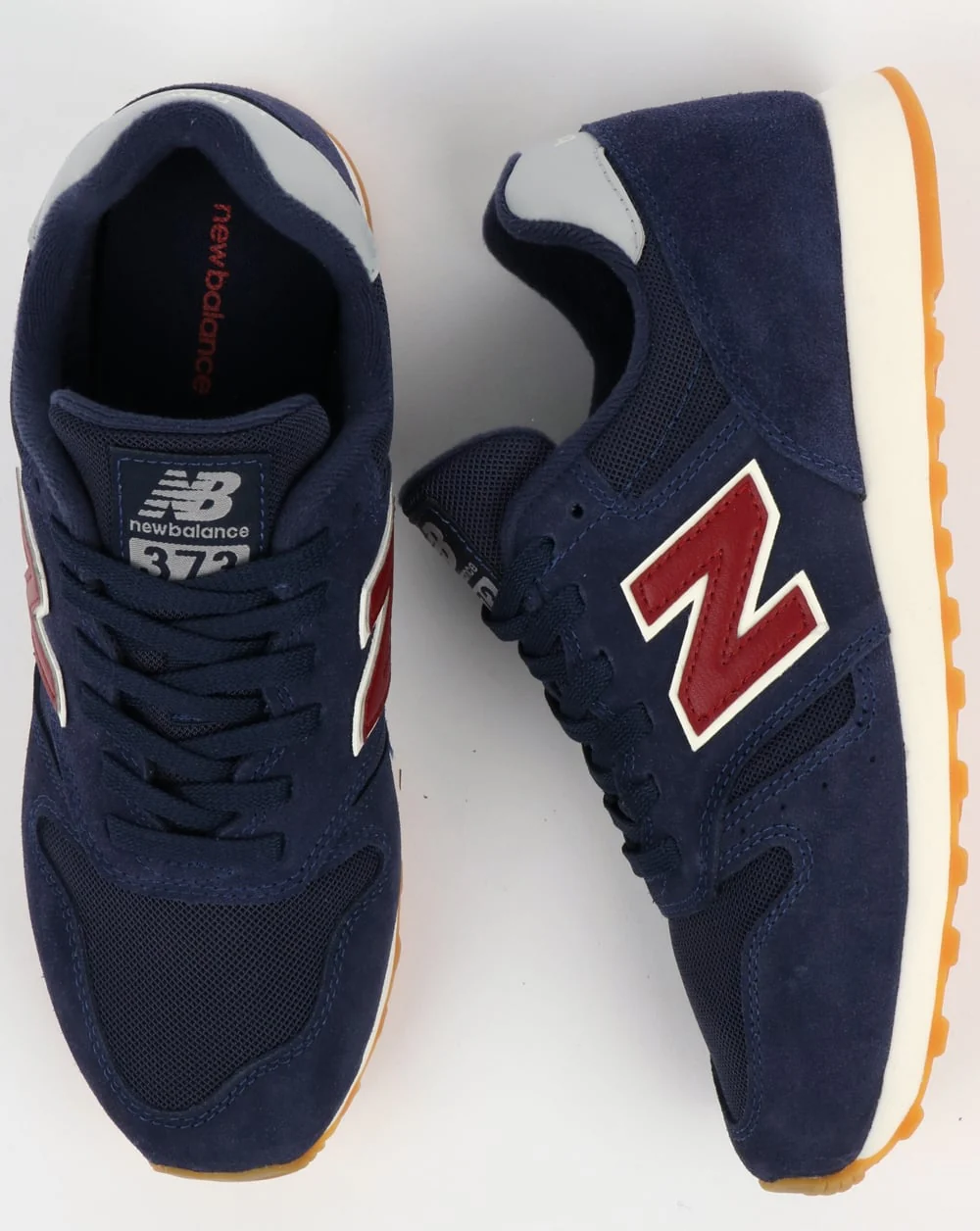 New Balance 373 Trainers Navy/Red - Image 2