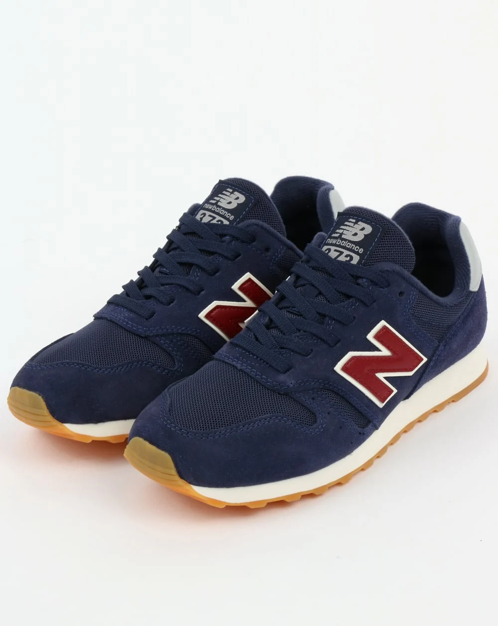 New Balance 373 Trainers Navy/Red - Image 3