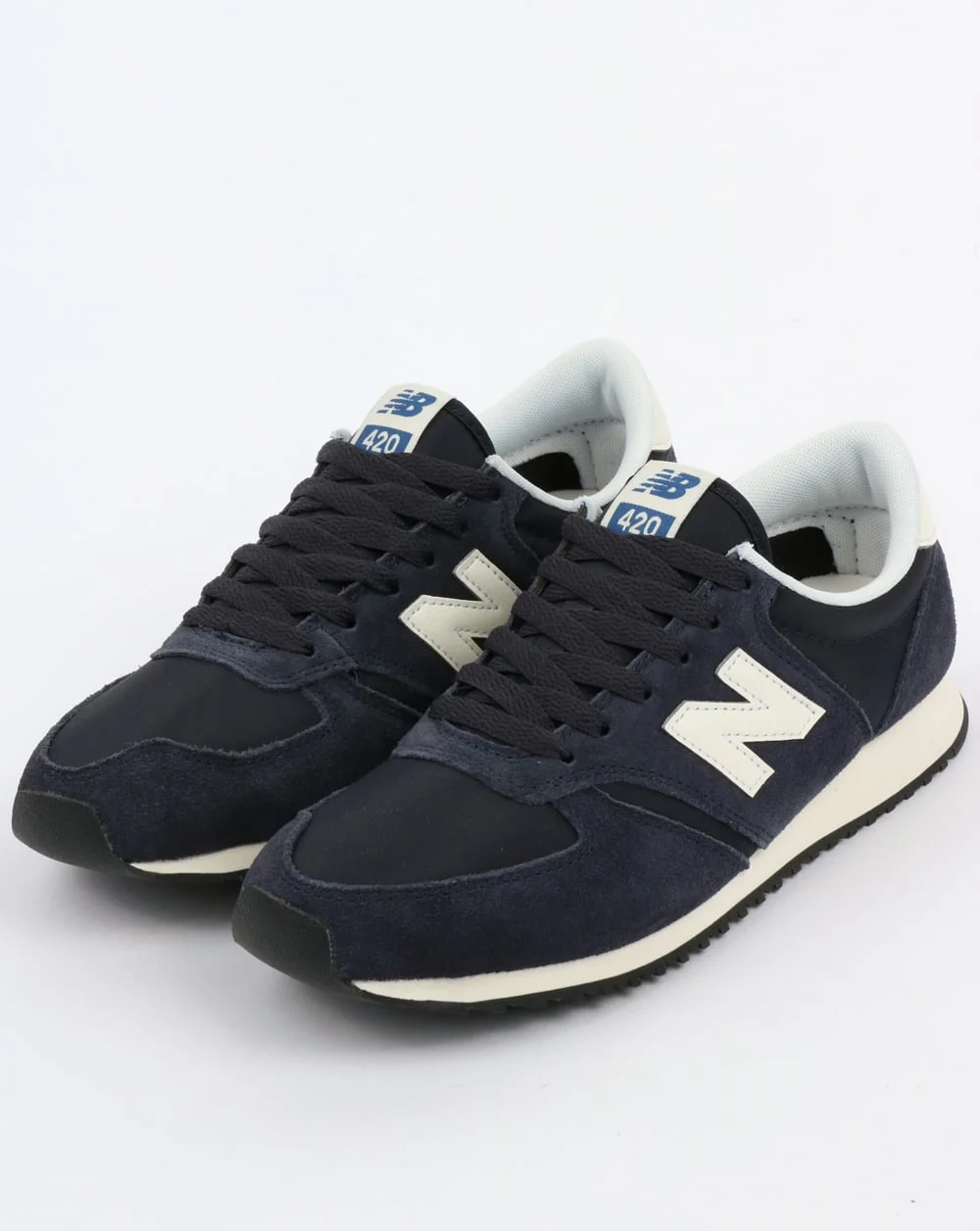 New Balance 420 Trainers Navy/Off White - Image 3