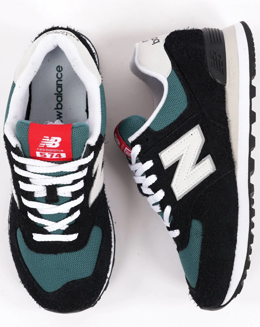 New Balance 574 Trainer Black/Blue - Image 4