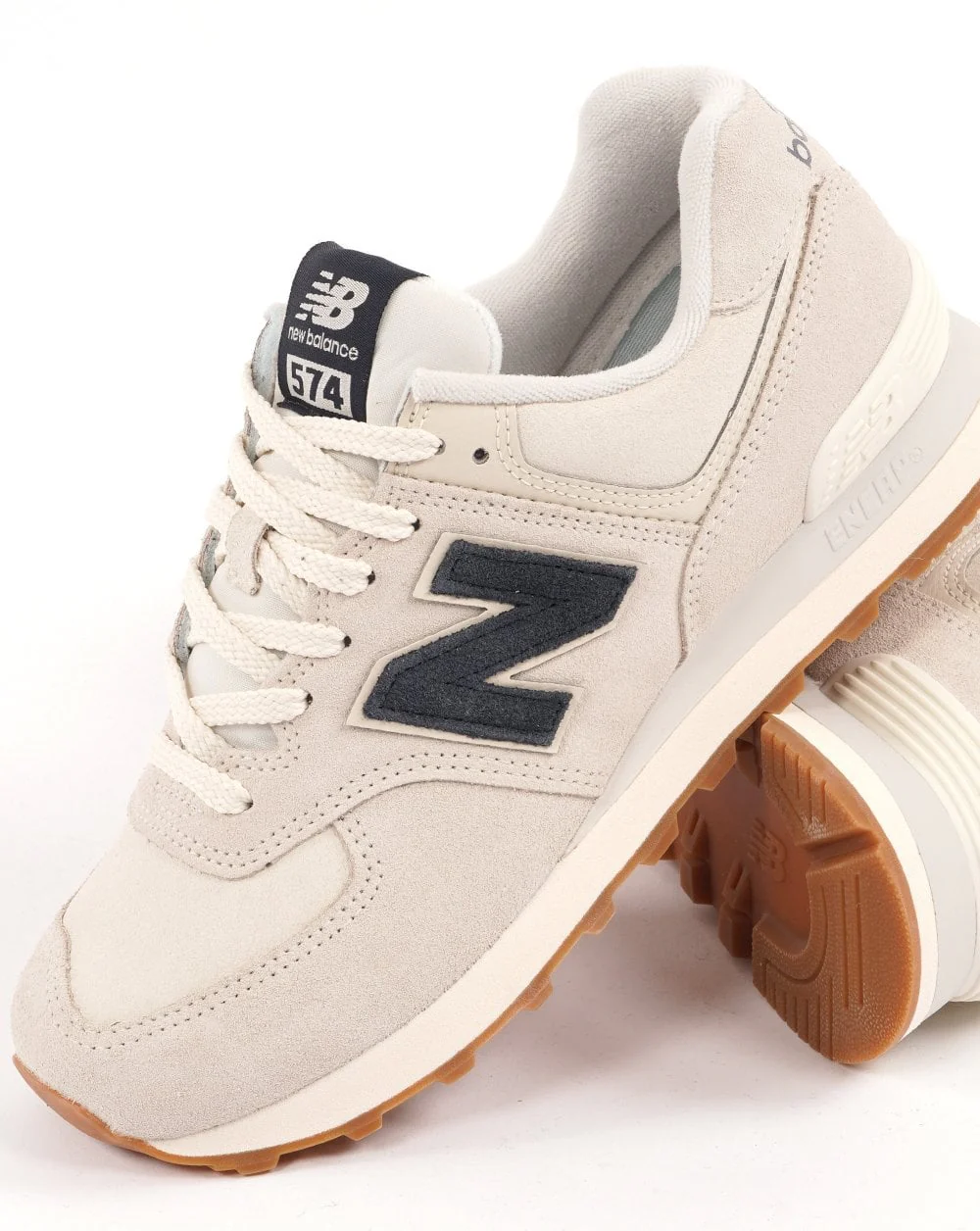 New Balance 574 Trainer Bone White/Navy