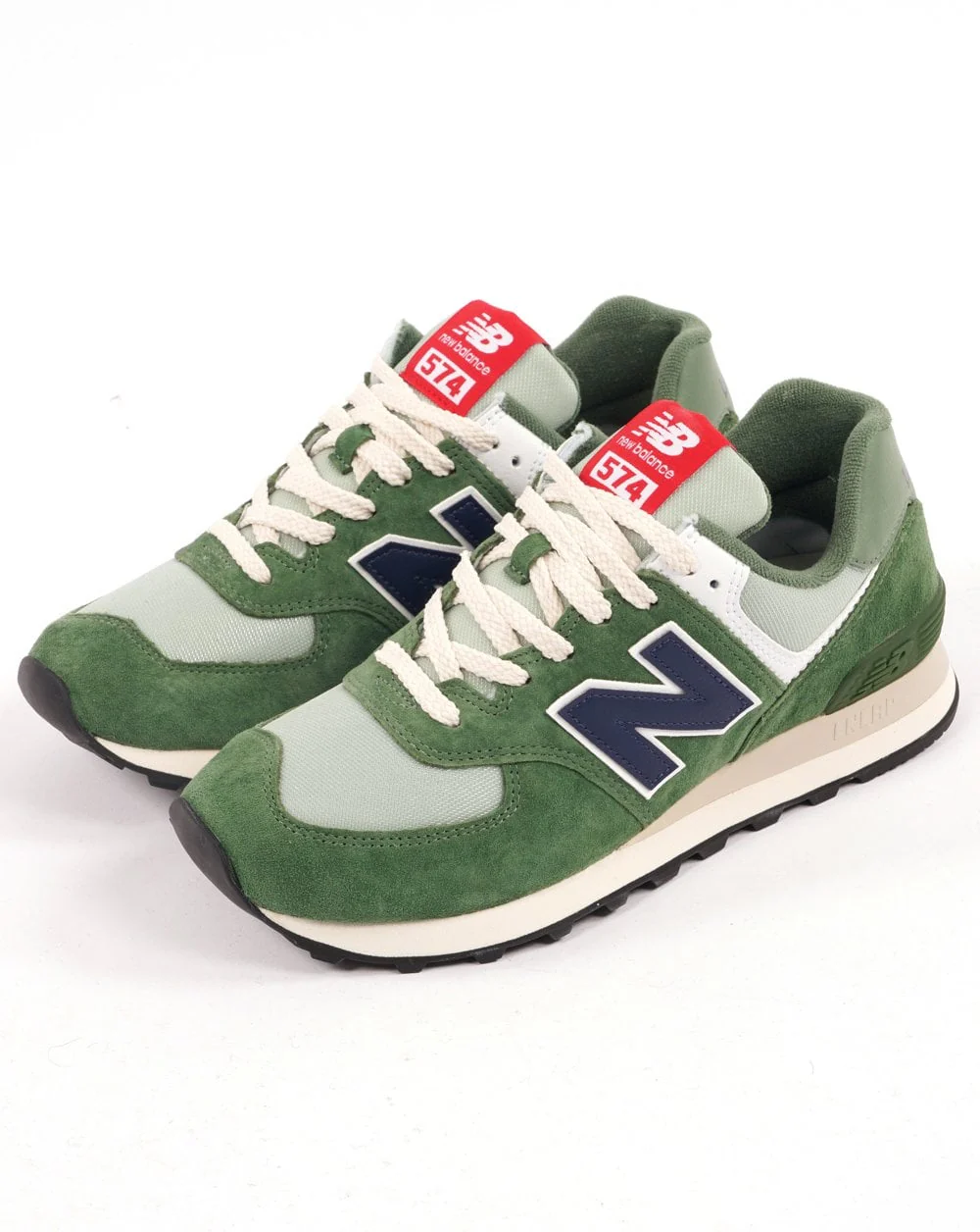 New Balance 574 Trainer Green/Navy - Image 2