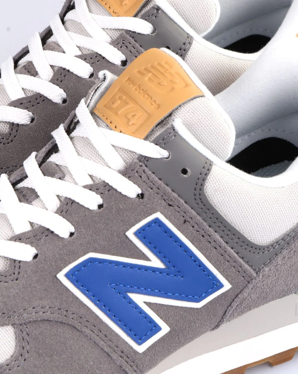 New Balance 574 Trainer Grey/Royal - Image 4