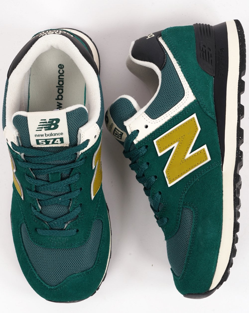 New Balance 574 Trainer Marsh Green - Image 4