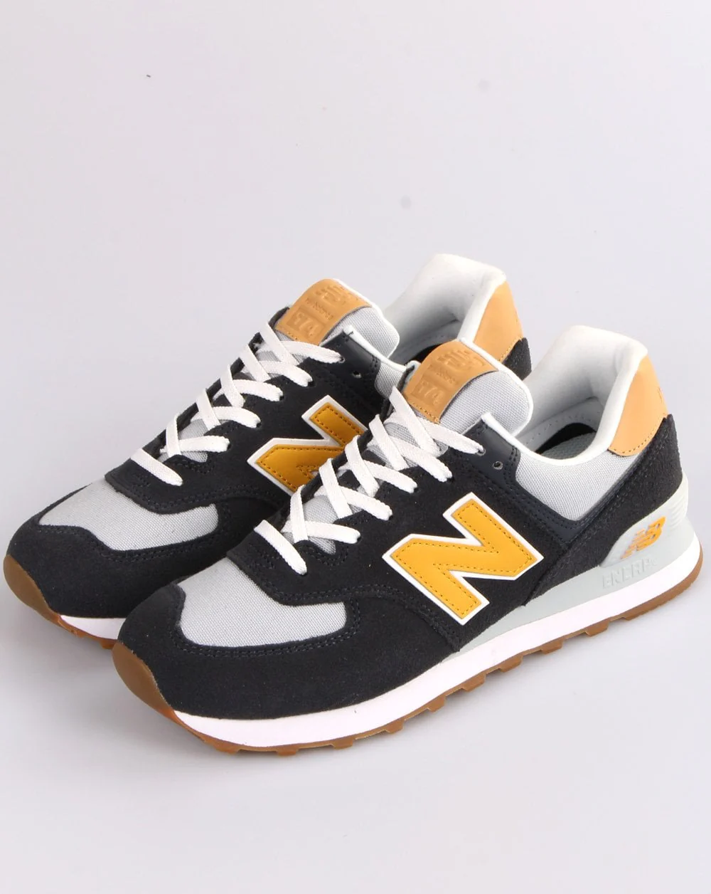 New Balance 574 Trainer Navy/Grey - Image 3