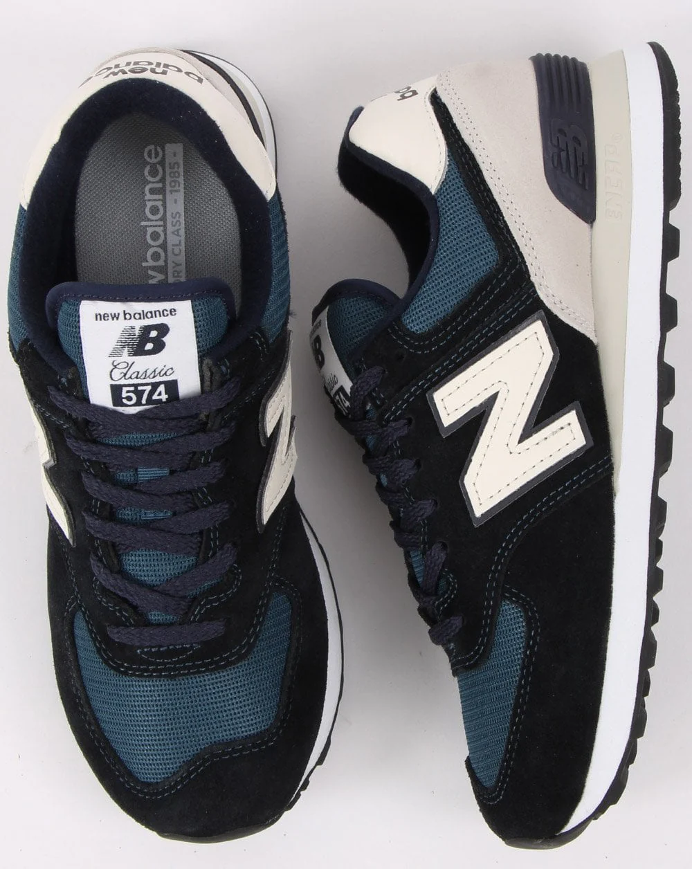 New Balance 574 Trainer Navy/White - Image 2