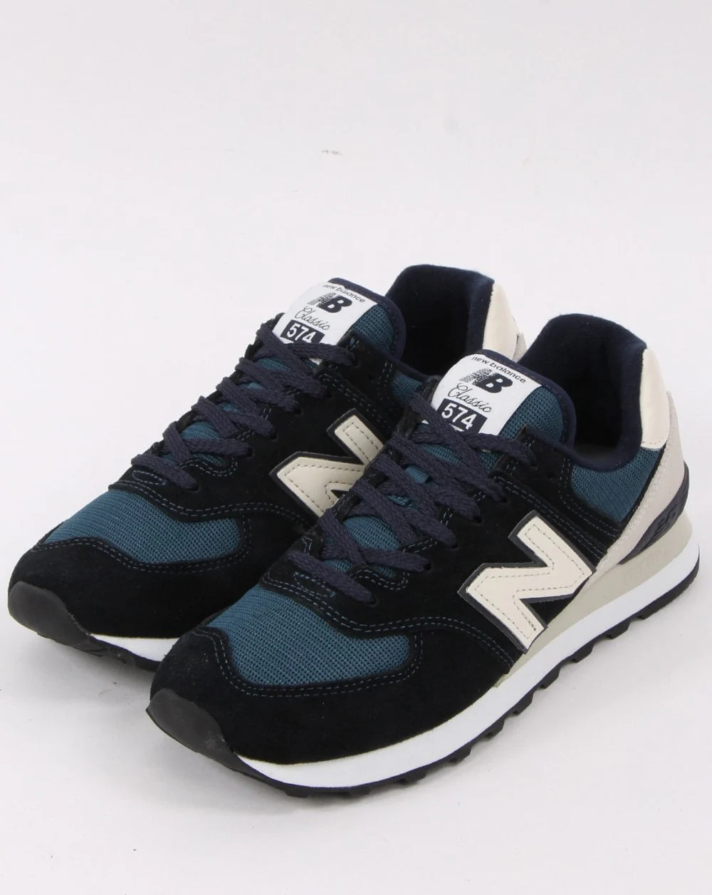New Balance 574 Trainer Navy/White - Image 3