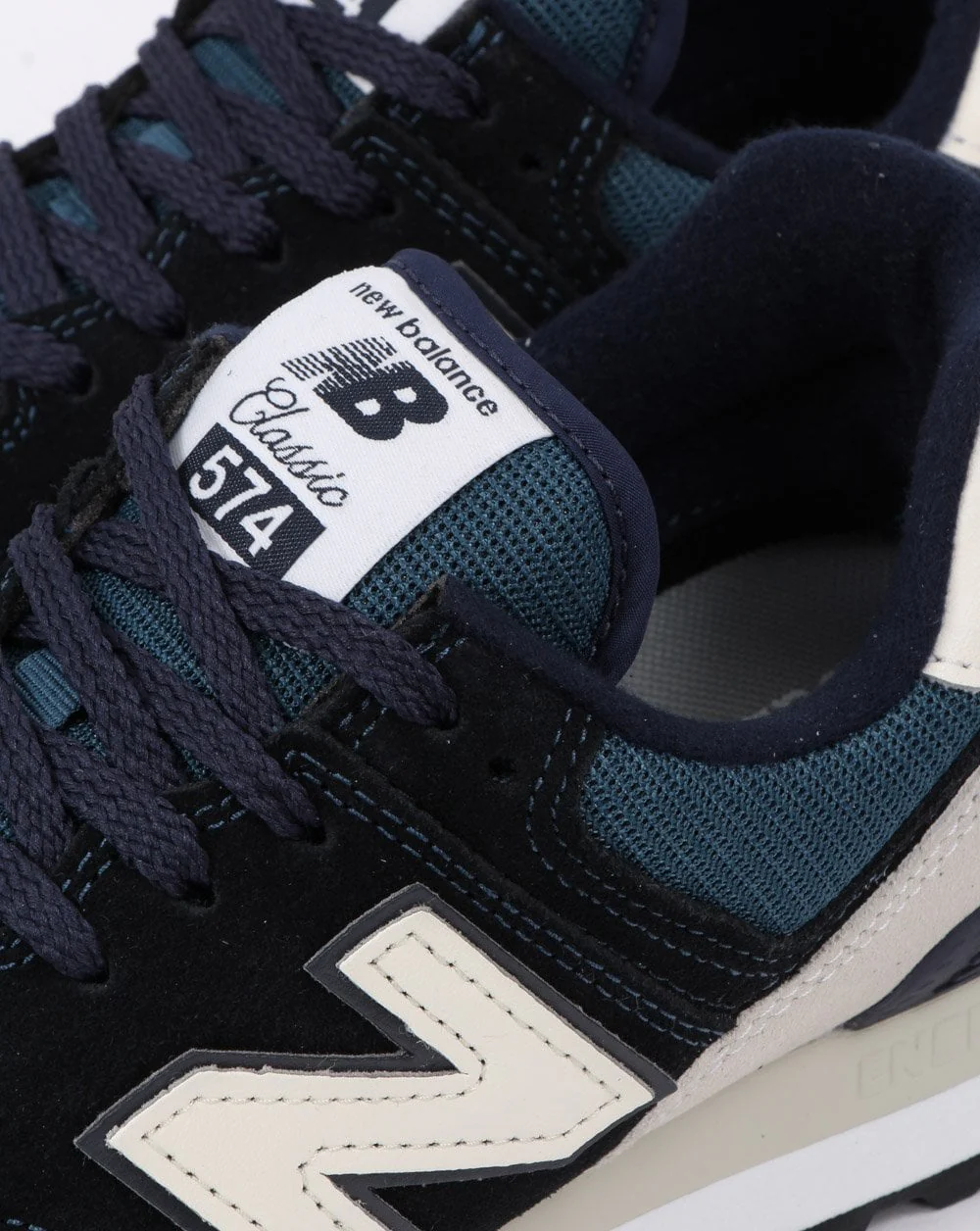 New Balance 574 Trainer Navy/White - Image 4