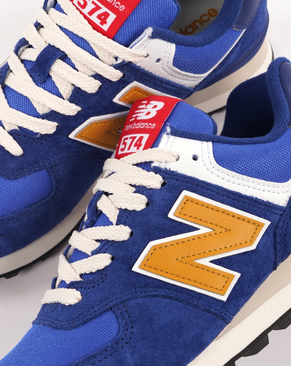 New Balance 574 Trainer Royal Blue/Yellow - Image 3