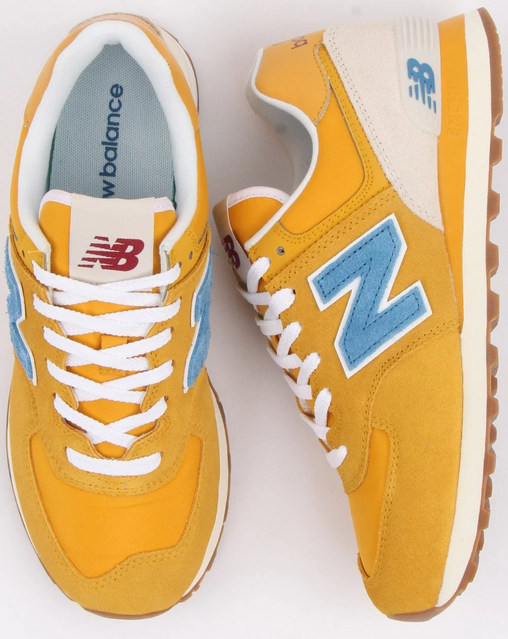 New Balance 574 Trainer Yellow - Image 2